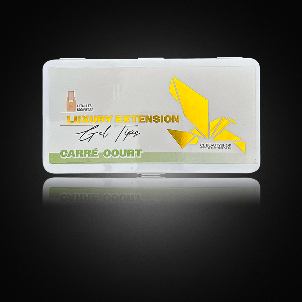Boîte de 600 capsules forme CARRÉ COURT en gel (11 tailles)
