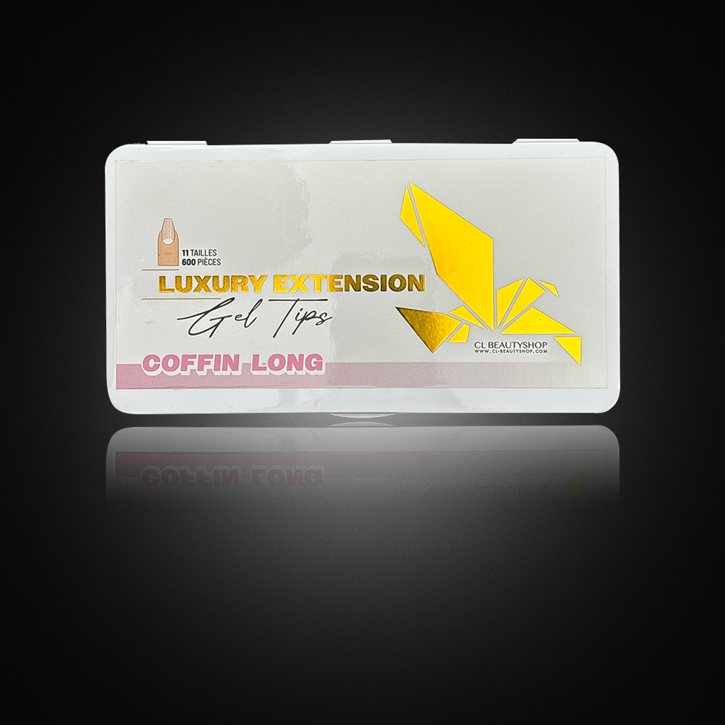 Boîte de 600 capsules forme COFFIN LONG en gel (11 tailles)