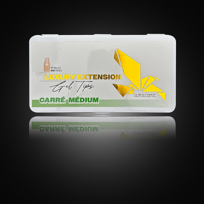Boîte de 600 capsules forme CARRÉ MÉDIUM en gel (11 tailles)