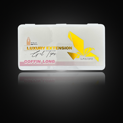 Boîte de 600 capsules forme COFFIN LONG en gel (11 tailles)